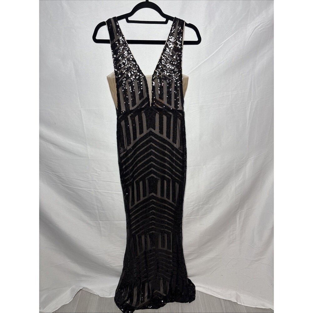 NWT Love and lemonade Womens XS Sequin Formal Gala Maxi dress - Picture 7 of 11